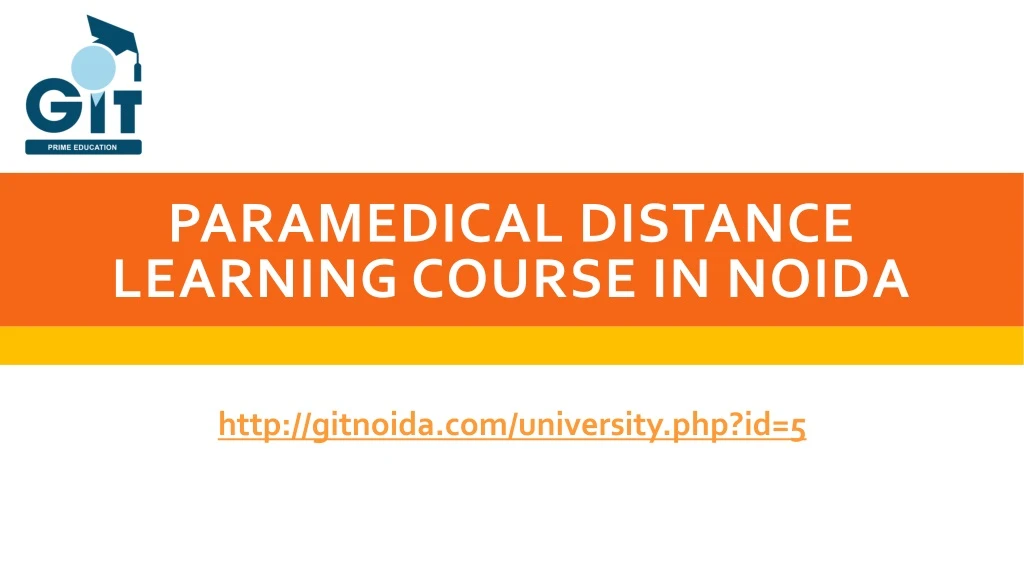 paramedical distance learning course in noida