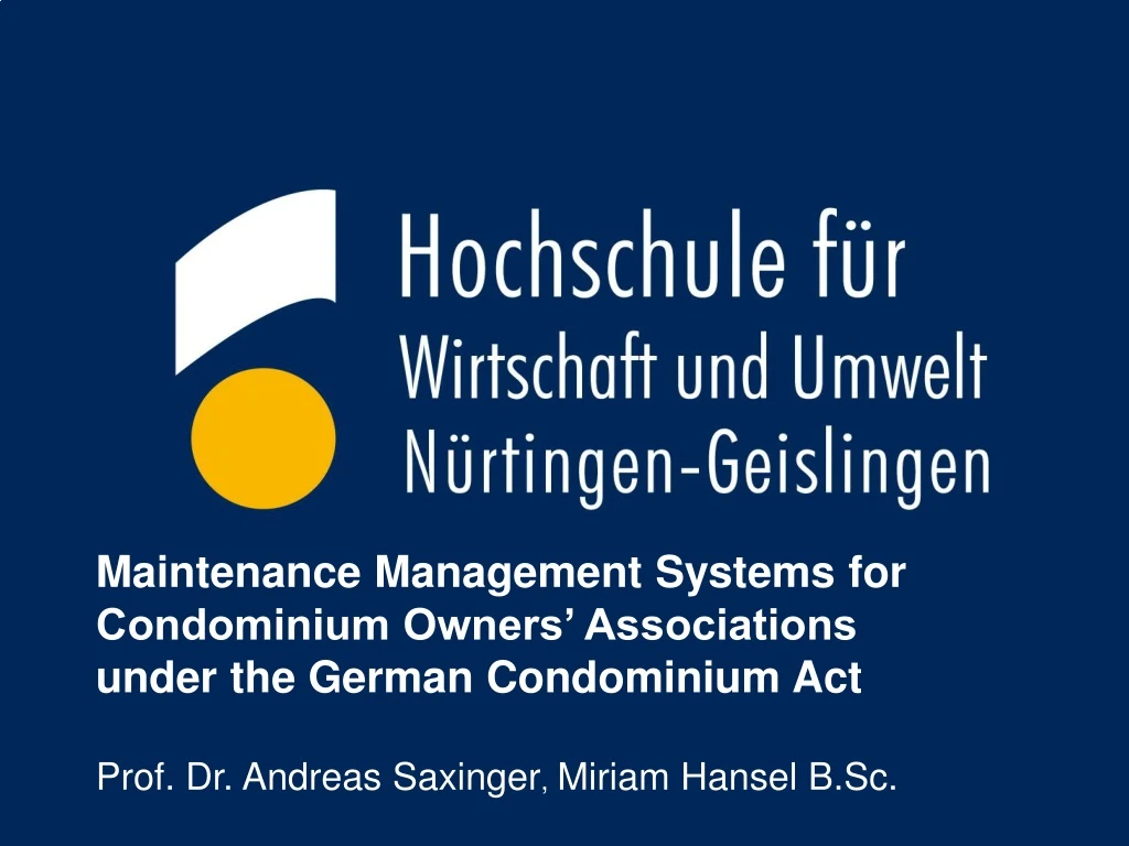 maintenance management systems for condominium