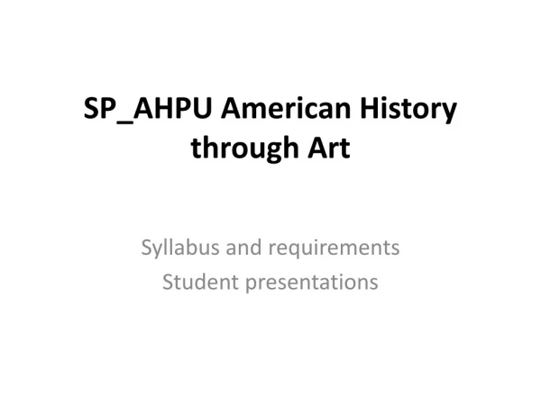 SP_AHPU American History through Art