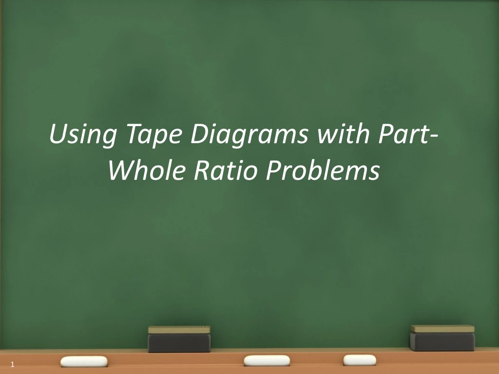 using tape diagrams with part whole ratio problems