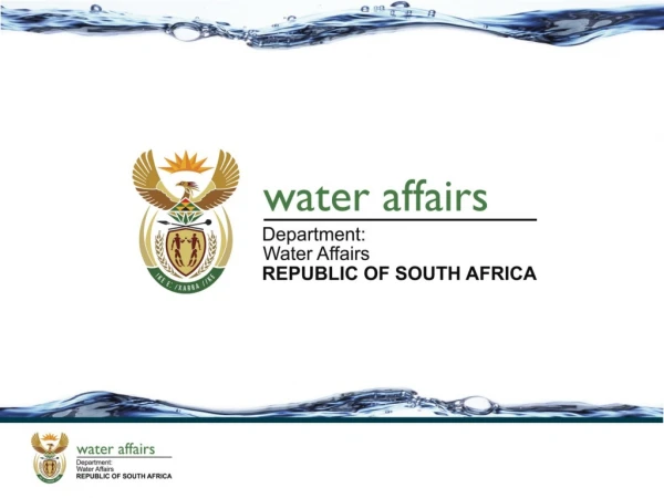 Status Report on Water User Associations in South Africa