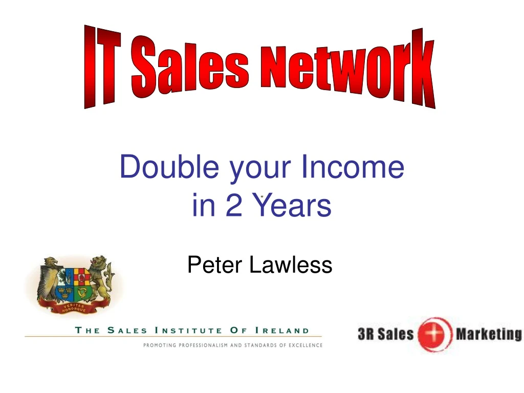 double your income in 2 years