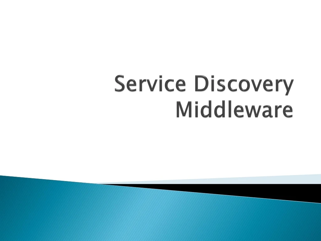 service discovery middleware