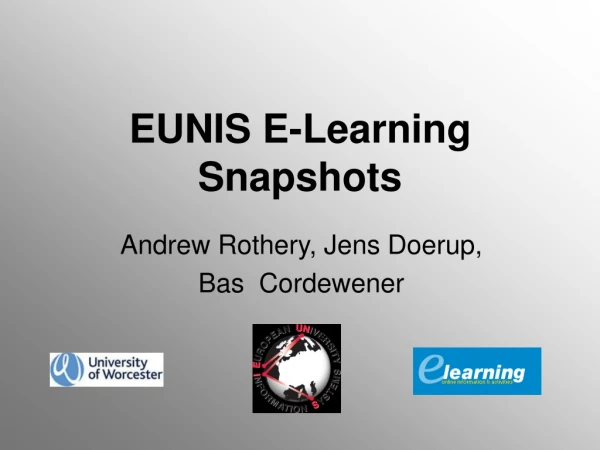 EUNIS E-Learning Snapshots