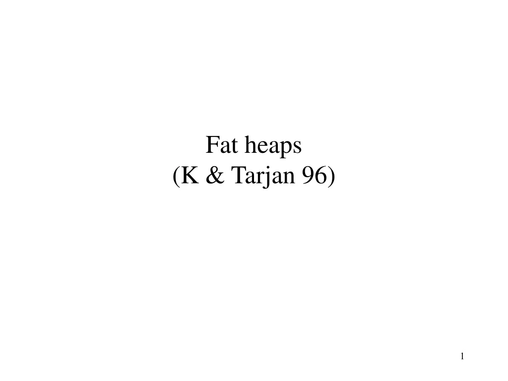 fat heaps k tarjan 96