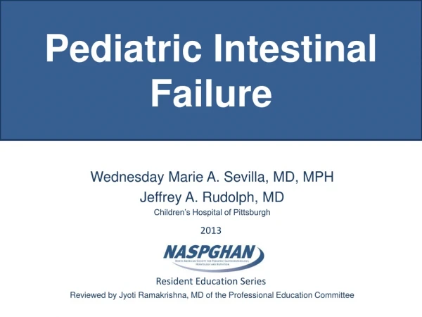 Pediatric Intestinal Failure