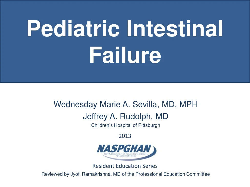 pediatric intestinal failure