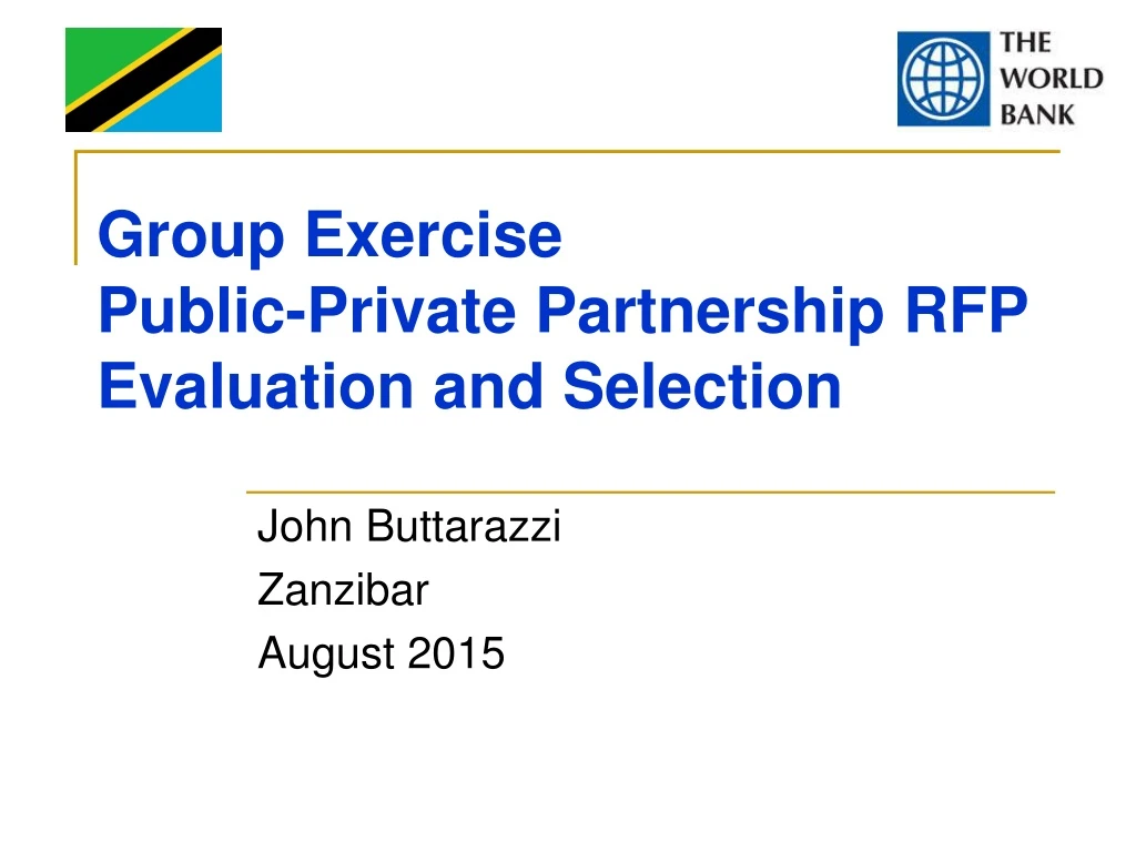 group exercise public private partnership rfp evaluation and selection