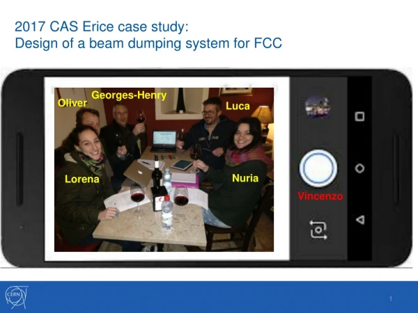 2017 CAS Erice case study: Design of a beam dumping system for FCC