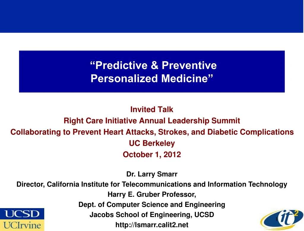predictive preventive personalized medicine
