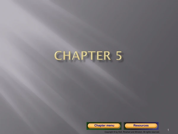 Chapter 5