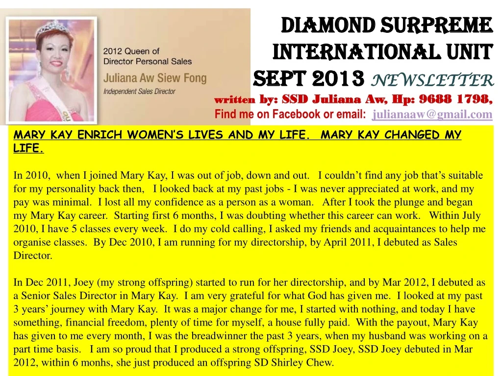 mary kay enrich women s lives and my life mary