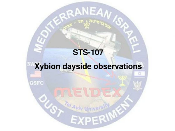 STS-107 Xybion dayside observations