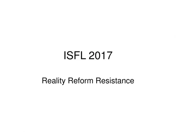 ISFL 2017