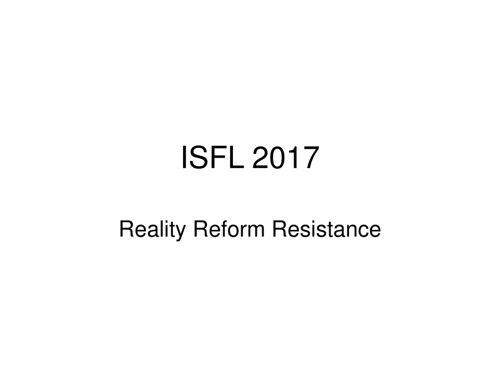 isfl 2017