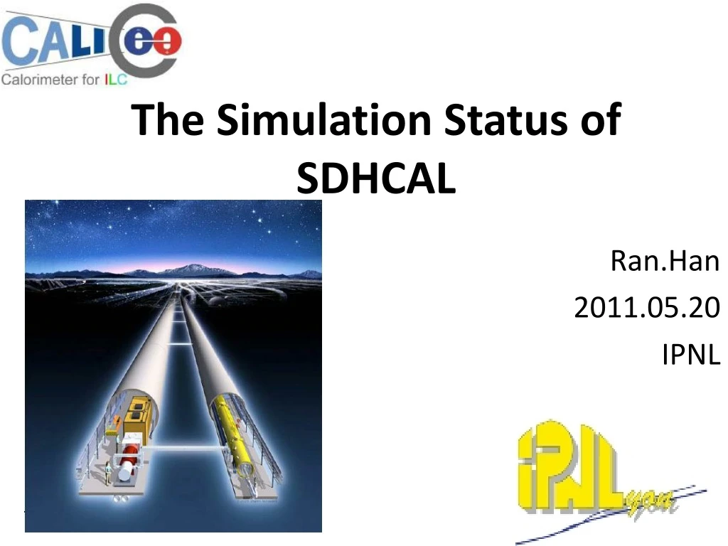 the simulation status of sdhcal