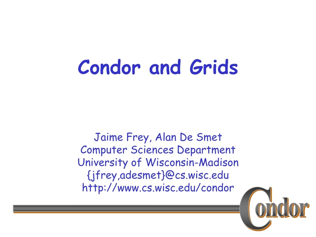 condor and grids