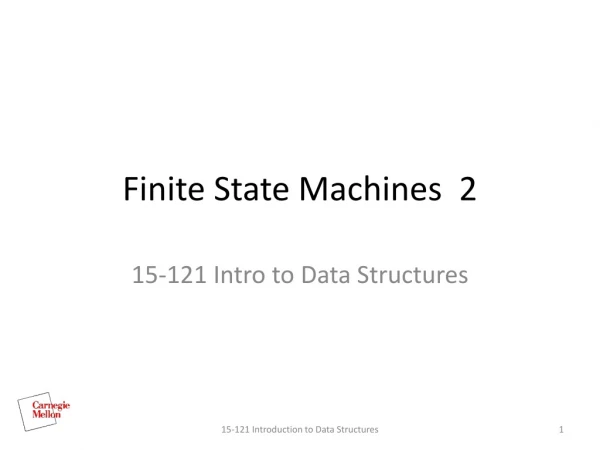 Finite State Machines 2