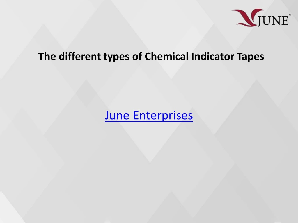 the different types of chemical indicator tapes