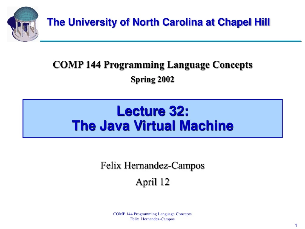 lecture 32 the java virtual machine