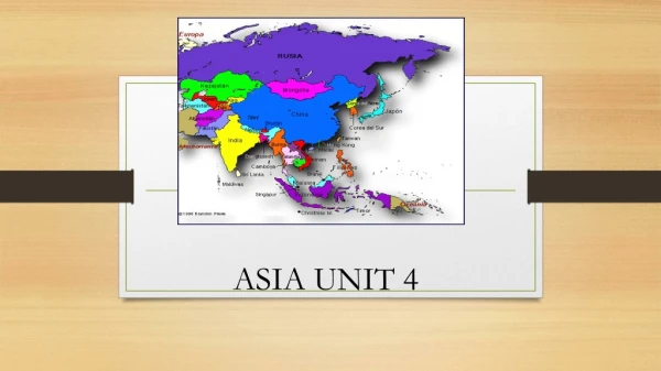 Asia Unit 4