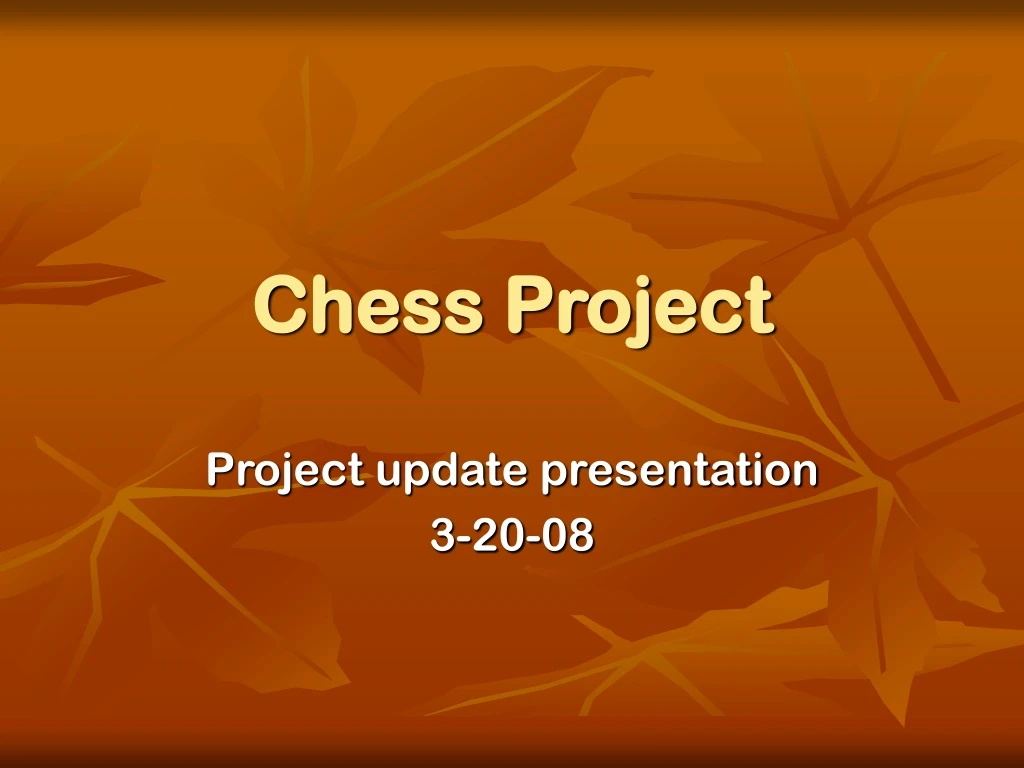 chess project