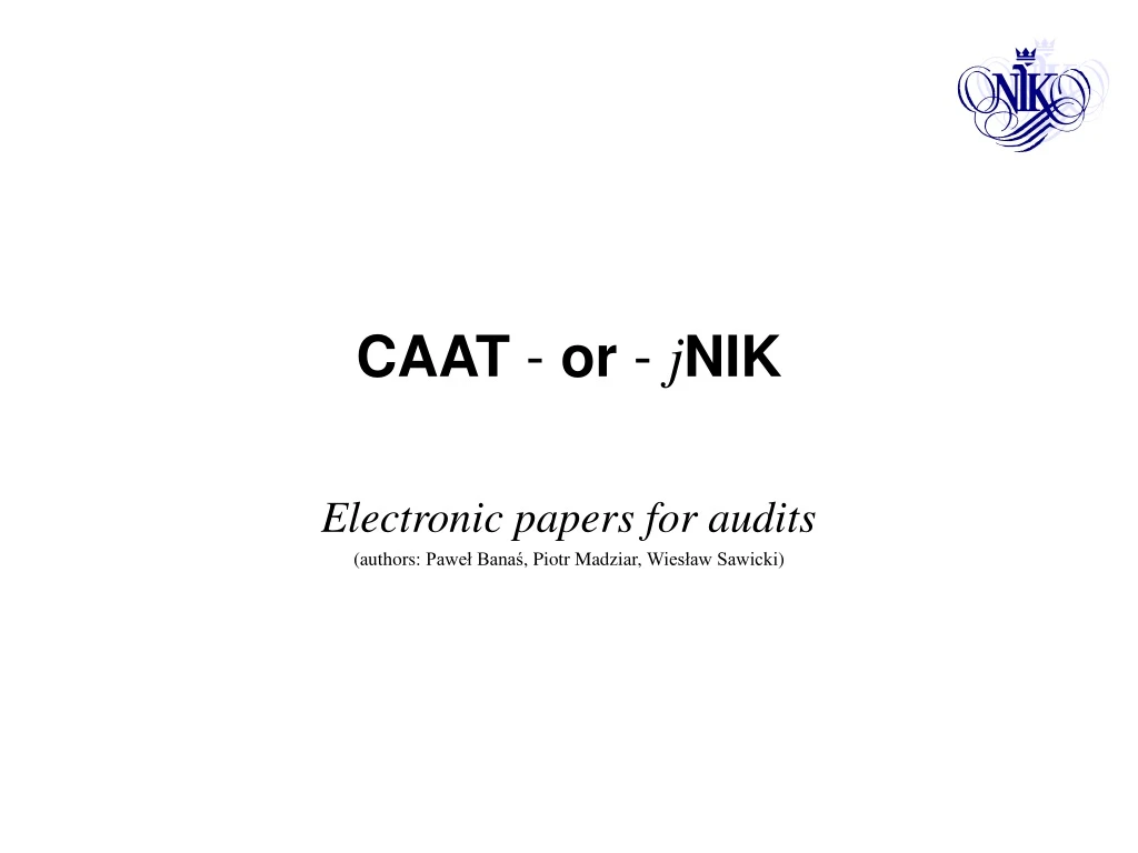 caat or j nik