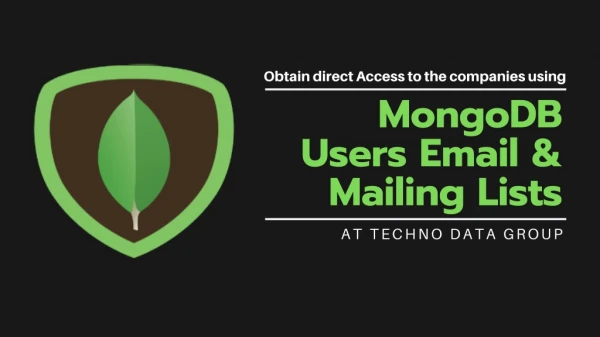 MongoDB Email List | MongoDB Professionals Email List in NZ