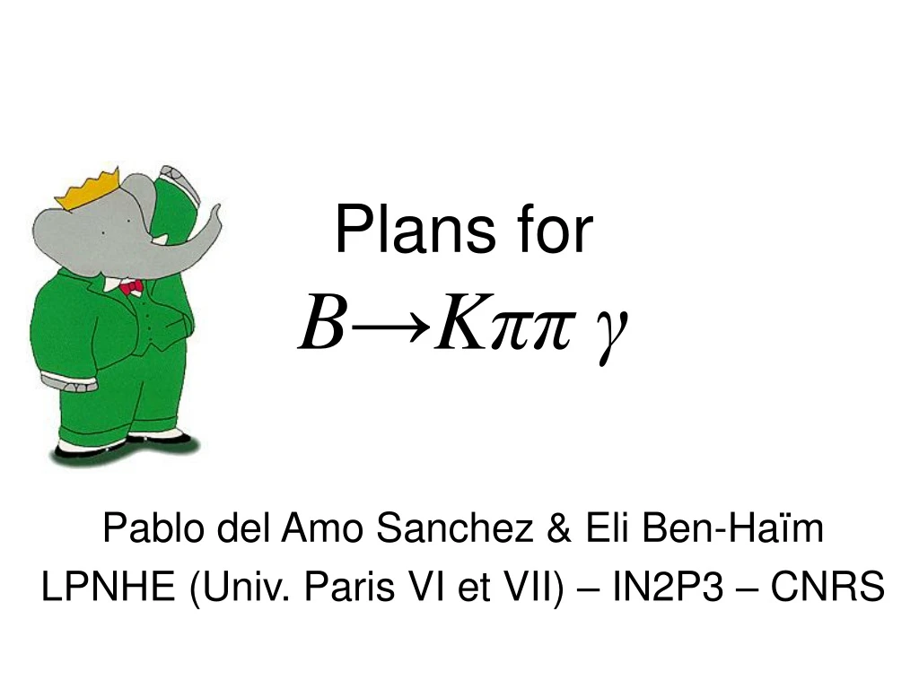 plans for b k