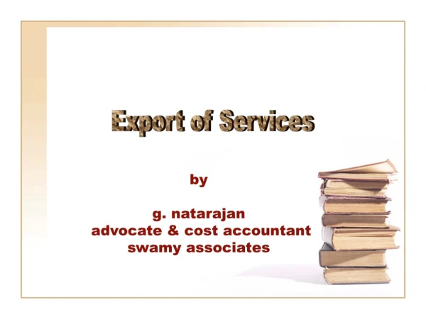 Export of Services