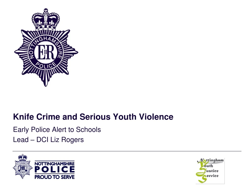 knife crime and serious youth violence