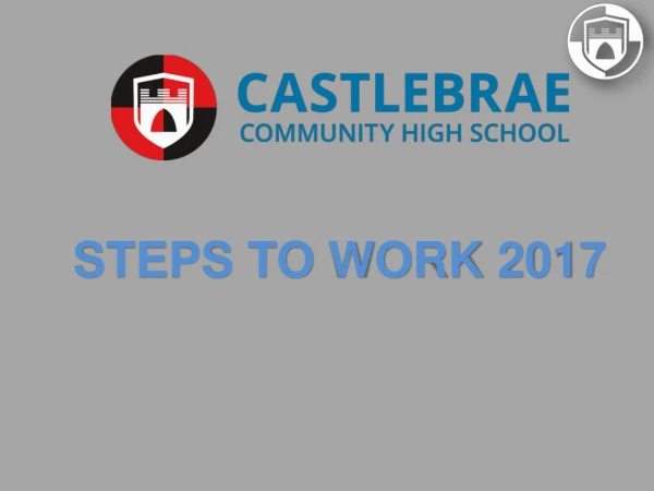 STEPS TO WORK 2017