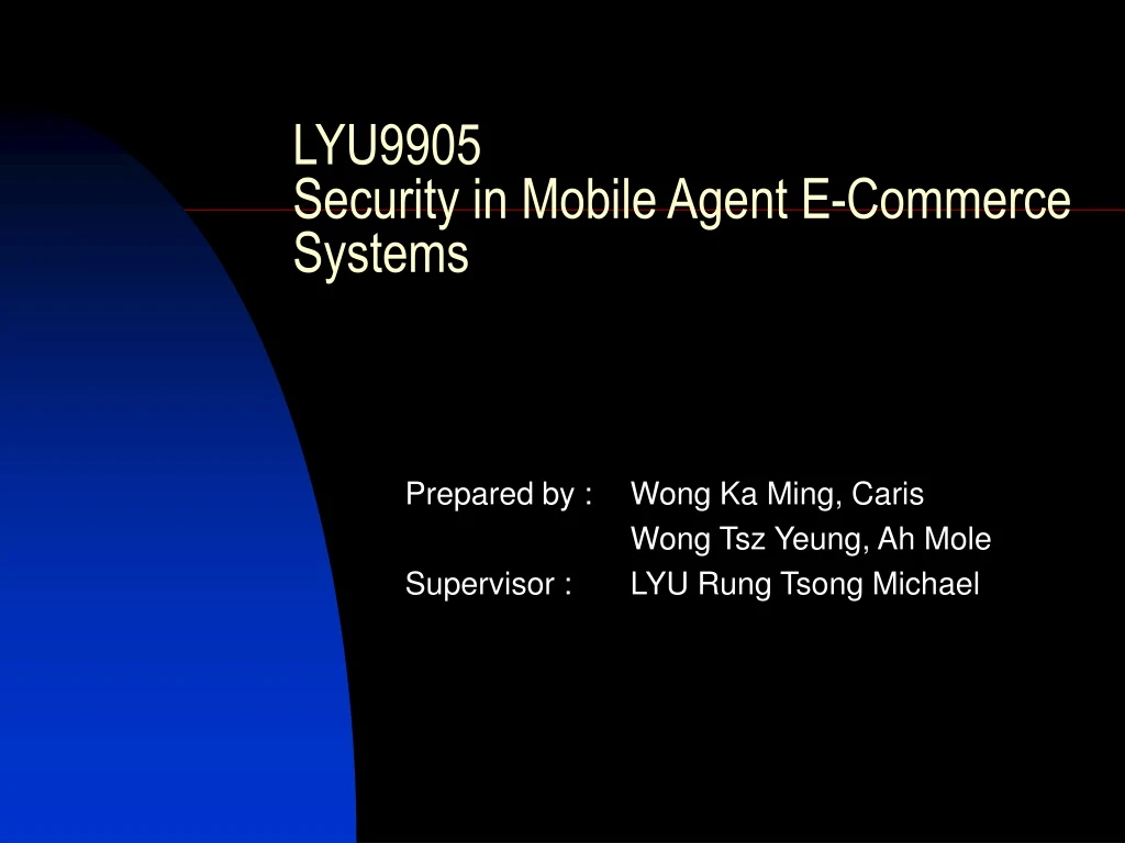 lyu9905 security in mobile agent e commerce systems