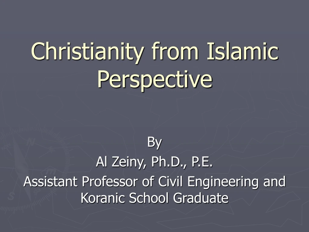 christianity from islamic perspective