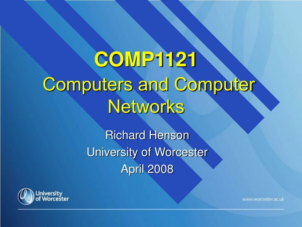 comp1121 computers and computer networks