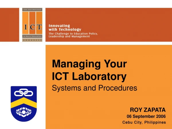 Managing Your ICT Laboratory
