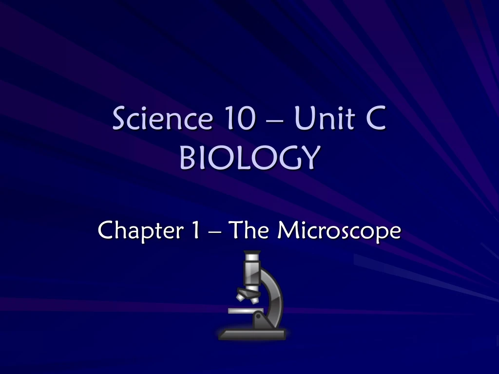science 10 unit c biology