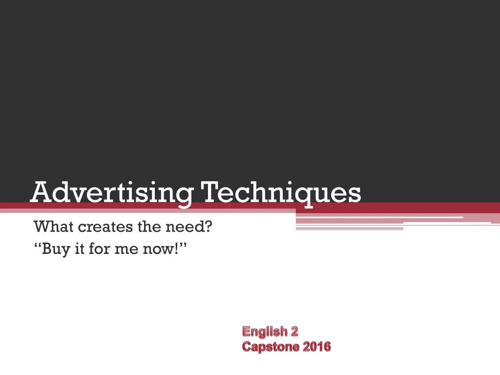 advertising techniques