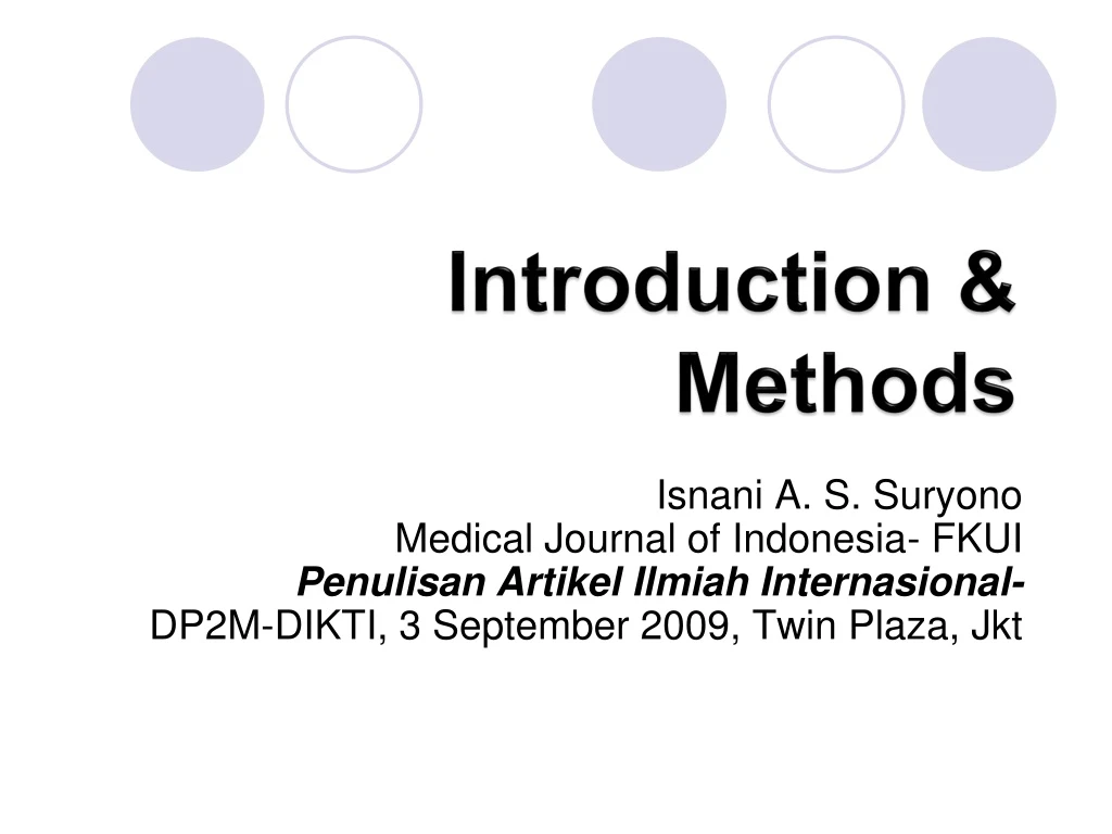 introduction methods