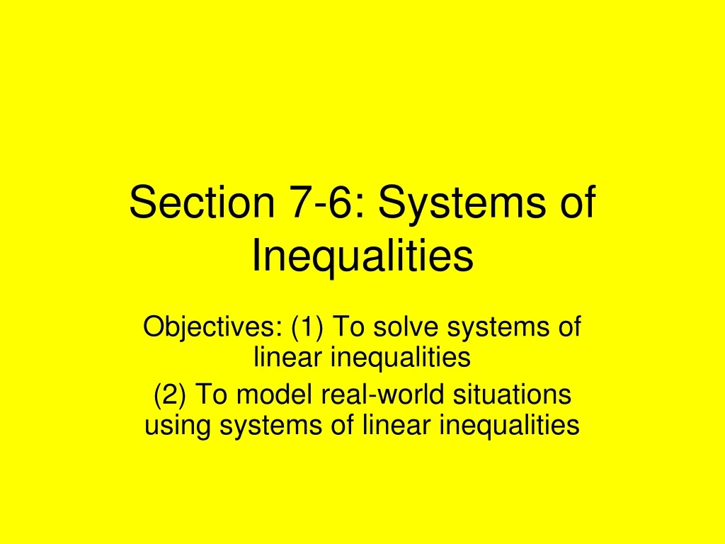 section 7 6 systems of inequalities