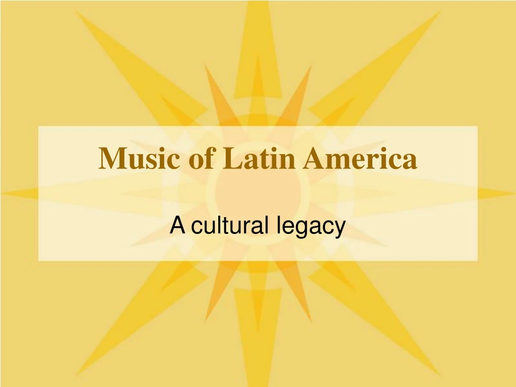 music of latin america