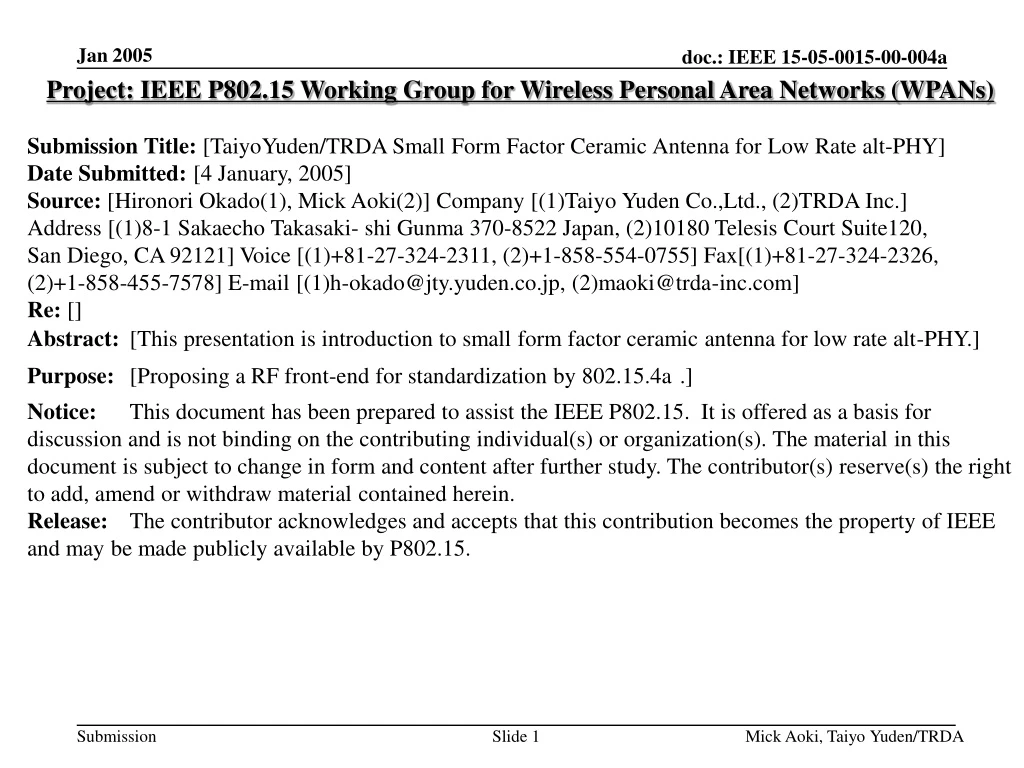 project ieee p802 15 working group for wireless