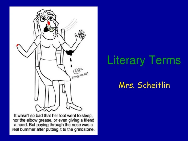 Literary Terms Mrs. Scheitlin