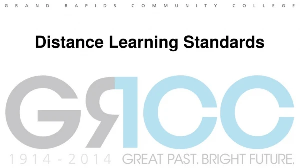 Distance Learning Standards