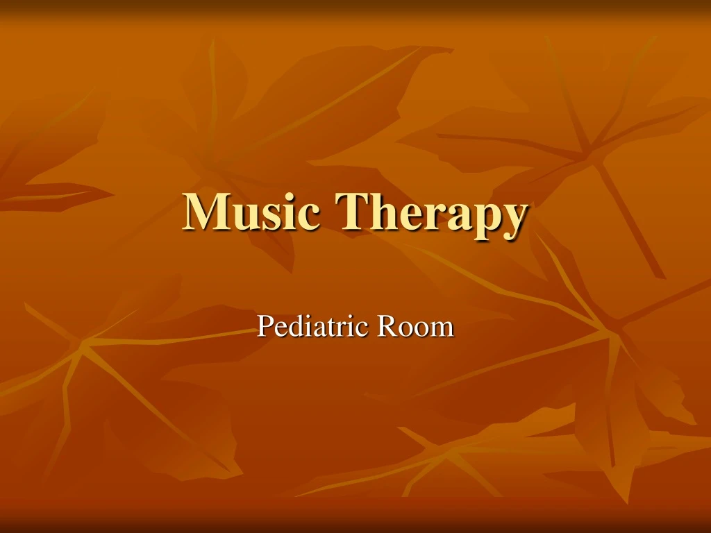 music therapy