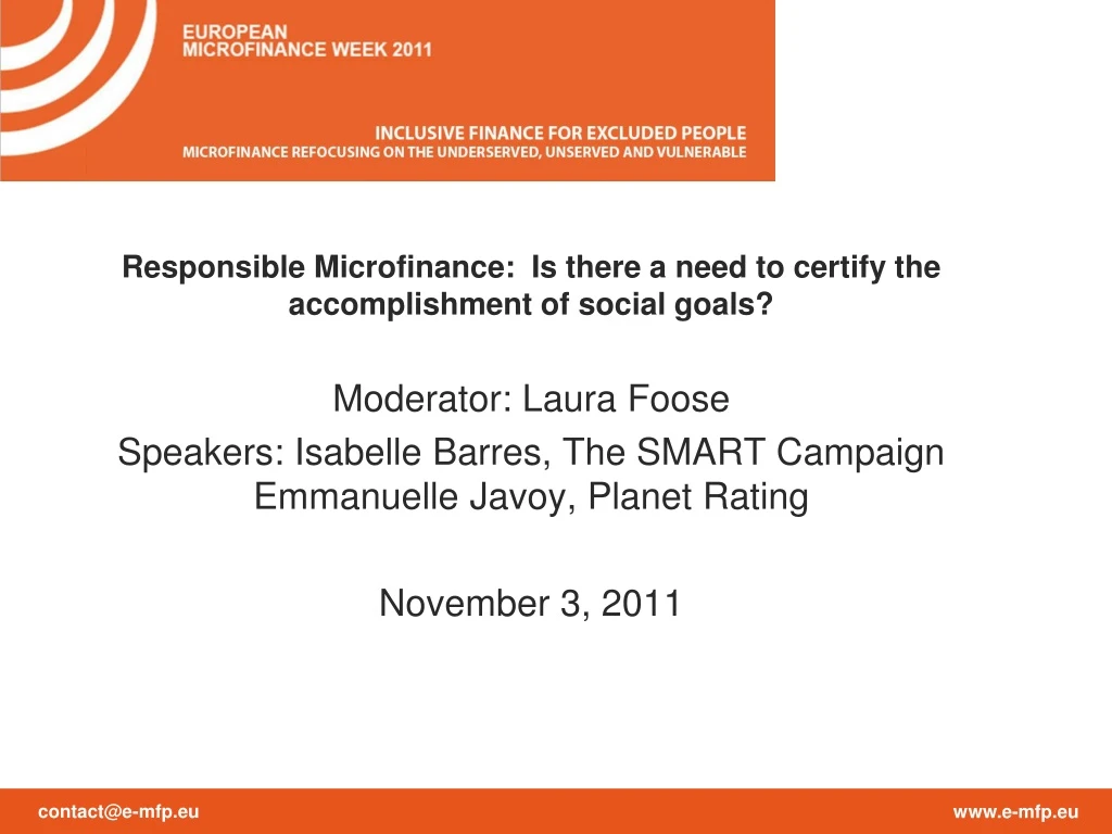 responsible microfinance is there a need