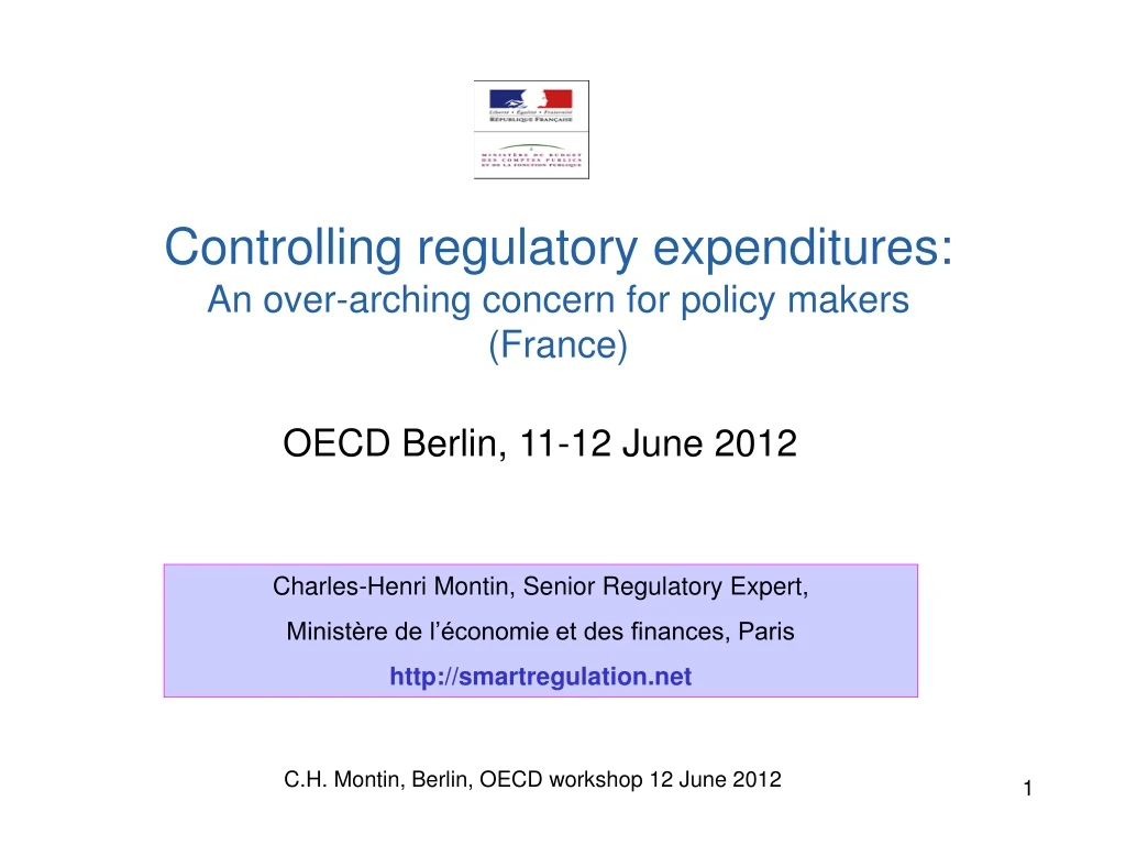 controlling regulatory expenditures an over