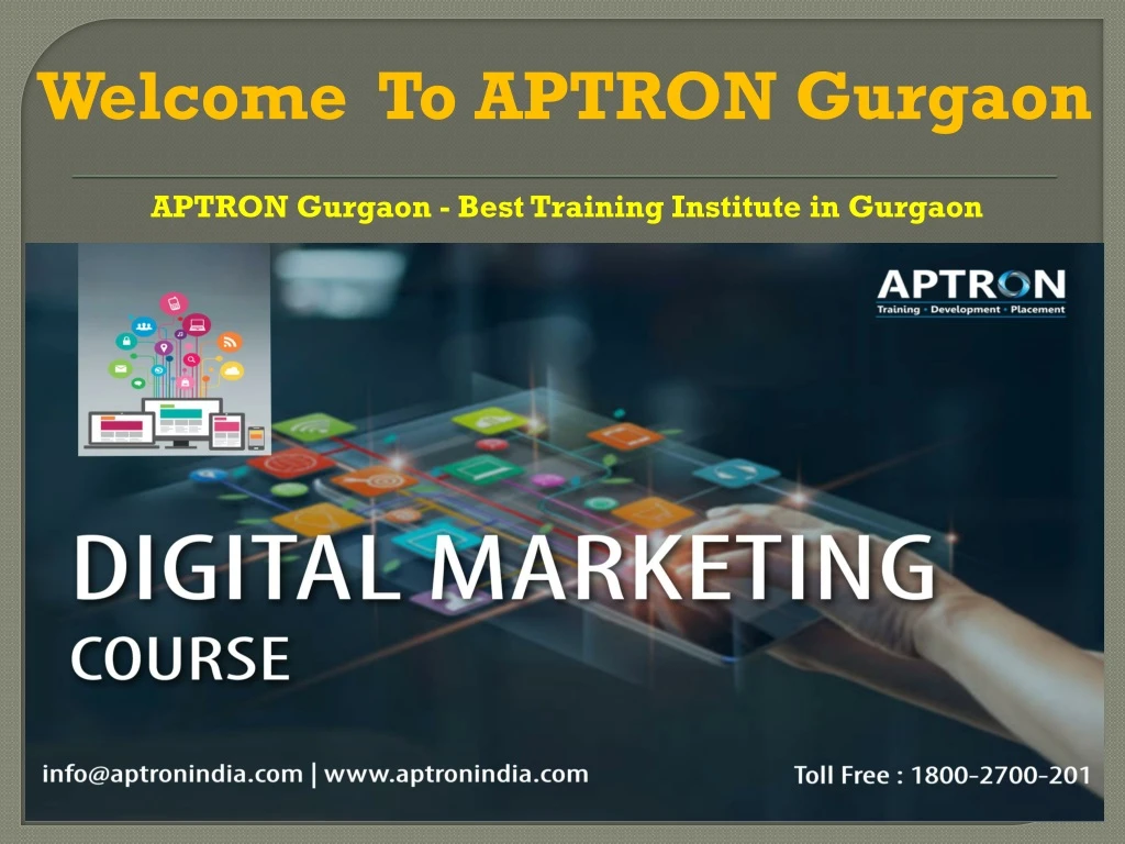 welcome to aptron gurgaon