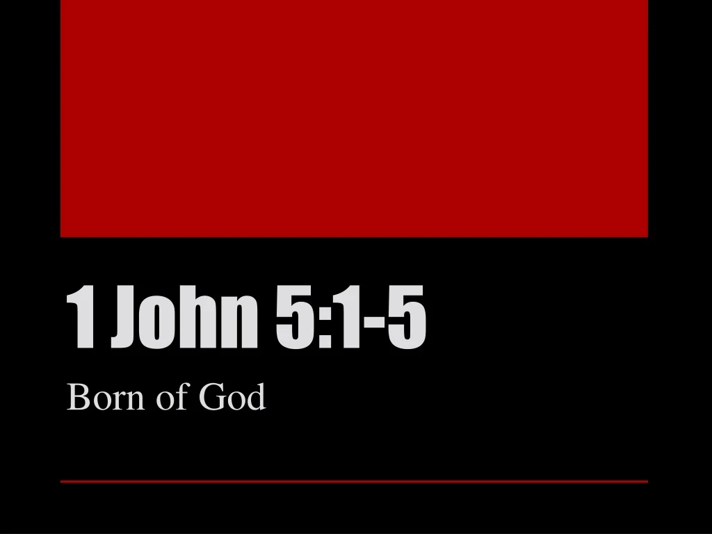 1 john 5 1 5