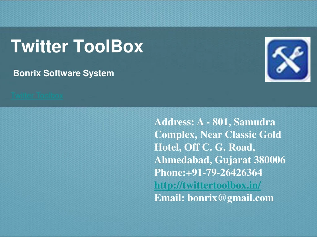 twitter toolbox